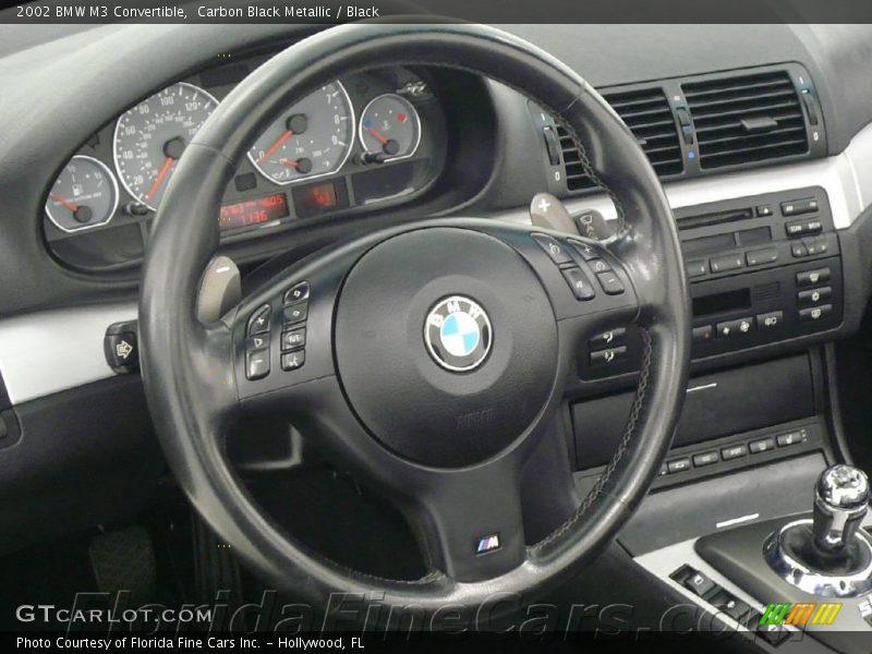 Carbon Black Metallic / Black 2002 BMW M3 Convertible
