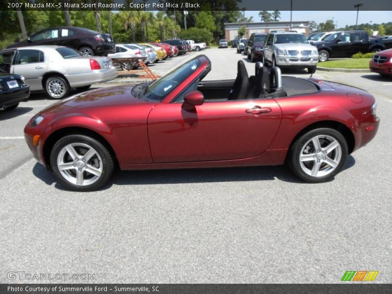 Copper Red Mica / Black 2007 Mazda MX-5 Miata Sport Roadster