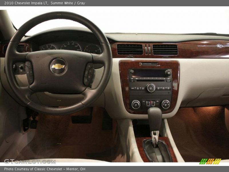 Summit White / Gray 2010 Chevrolet Impala LT