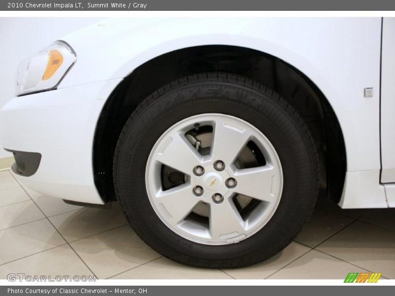 Summit White / Gray 2010 Chevrolet Impala LT