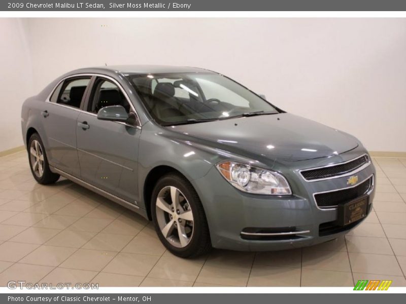 Silver Moss Metallic / Ebony 2009 Chevrolet Malibu LT Sedan