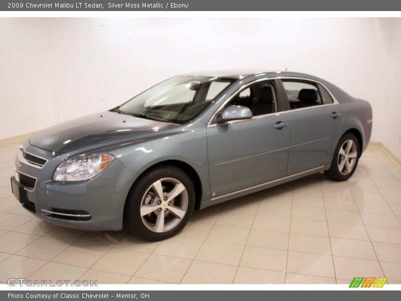 Silver Moss Metallic / Ebony 2009 Chevrolet Malibu LT Sedan