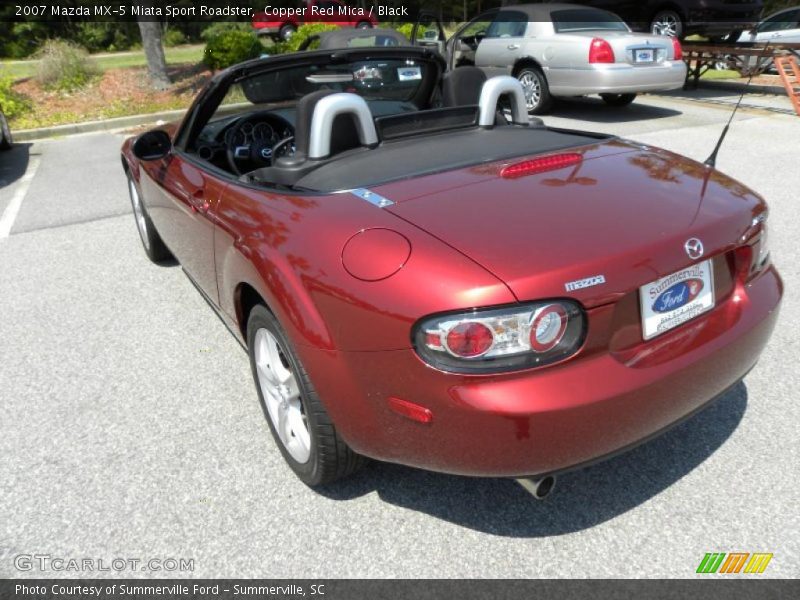 Copper Red Mica / Black 2007 Mazda MX-5 Miata Sport Roadster