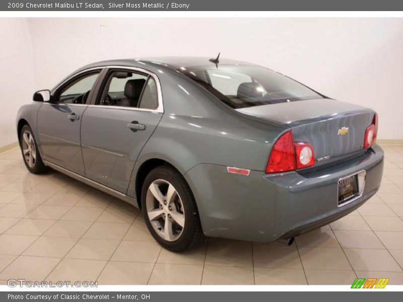 Silver Moss Metallic / Ebony 2009 Chevrolet Malibu LT Sedan