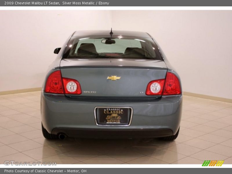 Silver Moss Metallic / Ebony 2009 Chevrolet Malibu LT Sedan