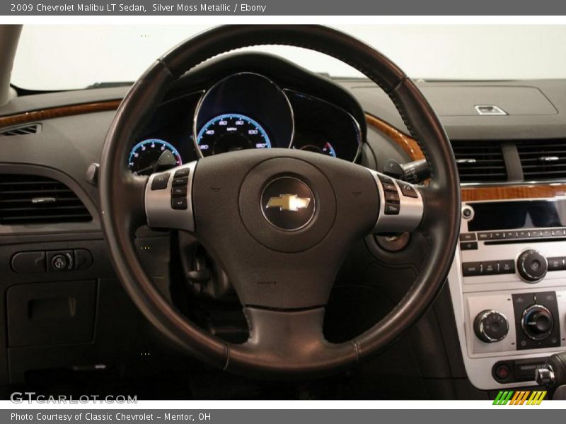 Silver Moss Metallic / Ebony 2009 Chevrolet Malibu LT Sedan