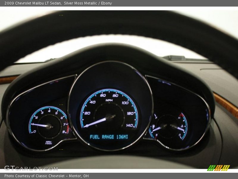 Silver Moss Metallic / Ebony 2009 Chevrolet Malibu LT Sedan