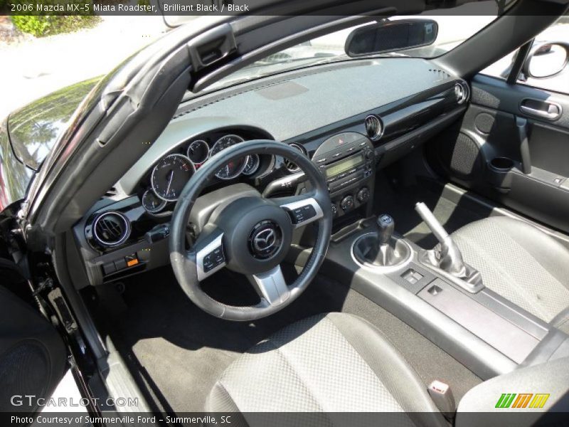 Brilliant Black / Black 2006 Mazda MX-5 Miata Roadster