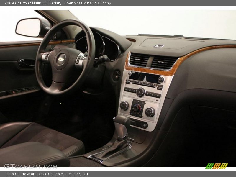 Silver Moss Metallic / Ebony 2009 Chevrolet Malibu LT Sedan