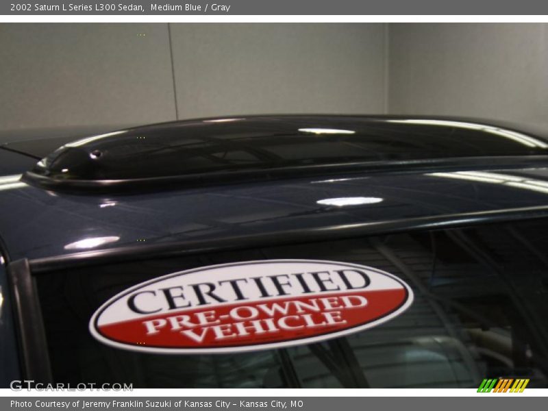 Medium Blue / Gray 2002 Saturn L Series L300 Sedan