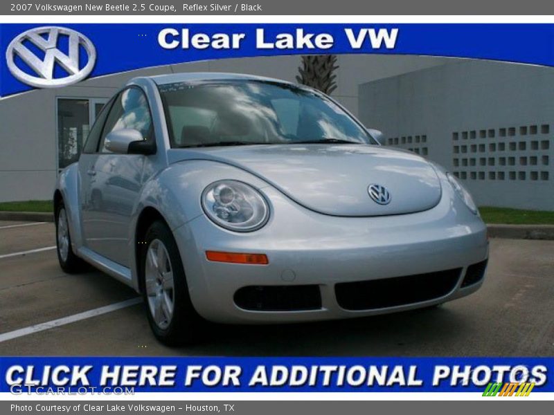 Reflex Silver / Black 2007 Volkswagen New Beetle 2.5 Coupe
