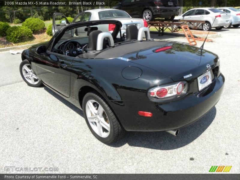 Brilliant Black / Black 2006 Mazda MX-5 Miata Roadster