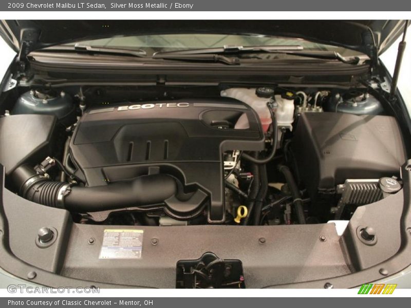 Silver Moss Metallic / Ebony 2009 Chevrolet Malibu LT Sedan