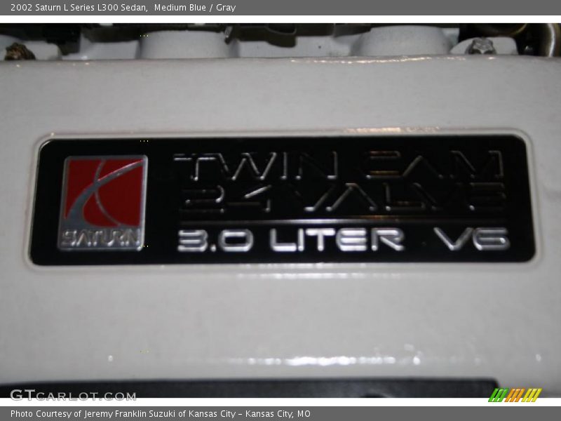 Medium Blue / Gray 2002 Saturn L Series L300 Sedan