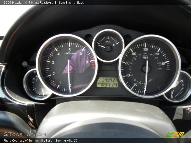 Brilliant Black / Black 2006 Mazda MX-5 Miata Roadster
