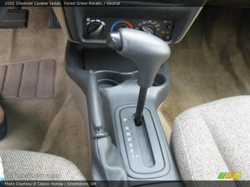 Forest Green Metallic / Neutral 2002 Chevrolet Cavalier Sedan