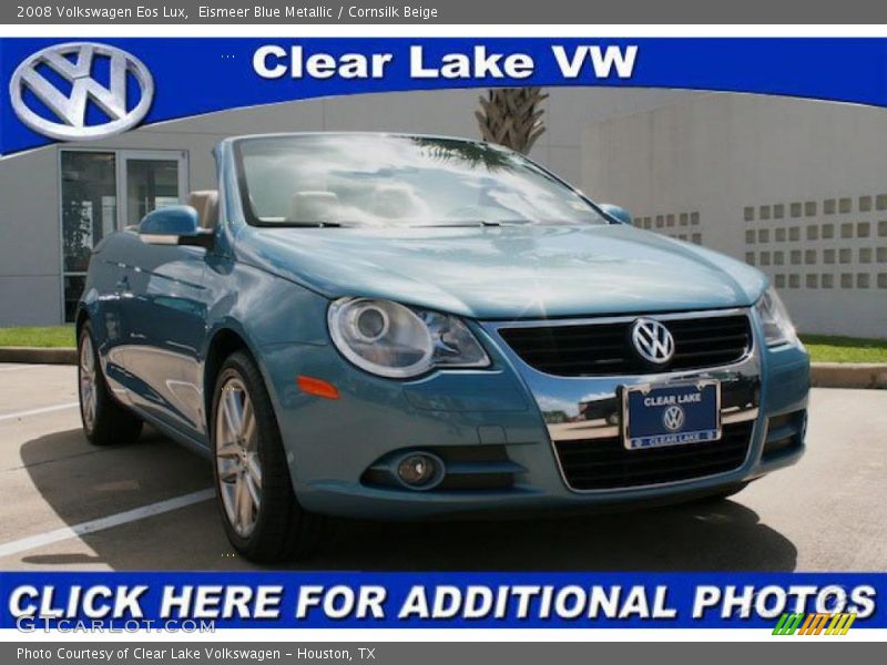 Eismeer Blue Metallic / Cornsilk Beige 2008 Volkswagen Eos Lux