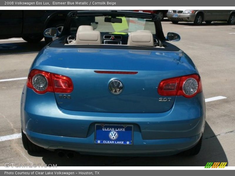 Eismeer Blue Metallic / Cornsilk Beige 2008 Volkswagen Eos Lux