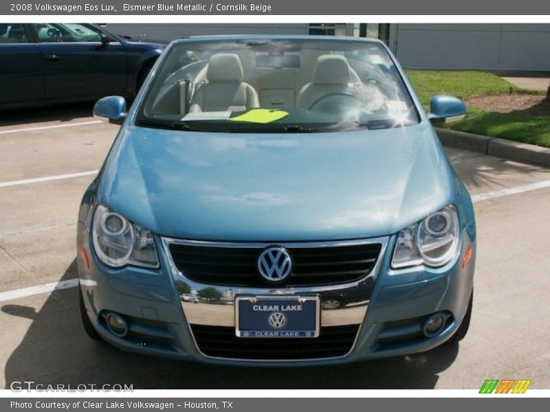 Eismeer Blue Metallic / Cornsilk Beige 2008 Volkswagen Eos Lux