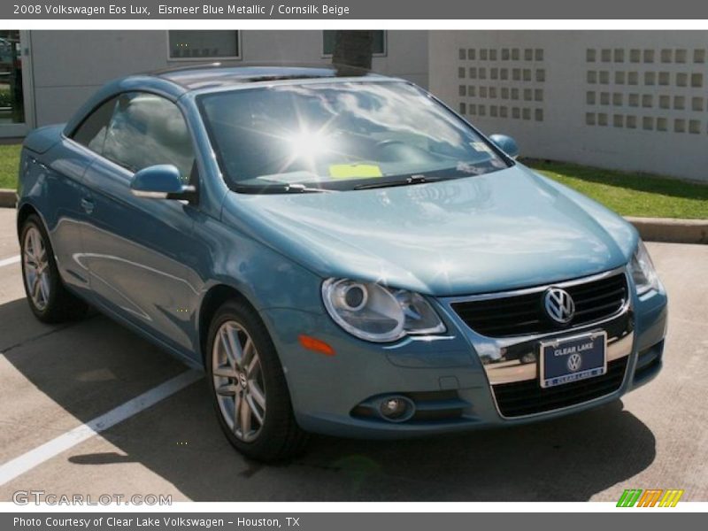 Eismeer Blue Metallic / Cornsilk Beige 2008 Volkswagen Eos Lux