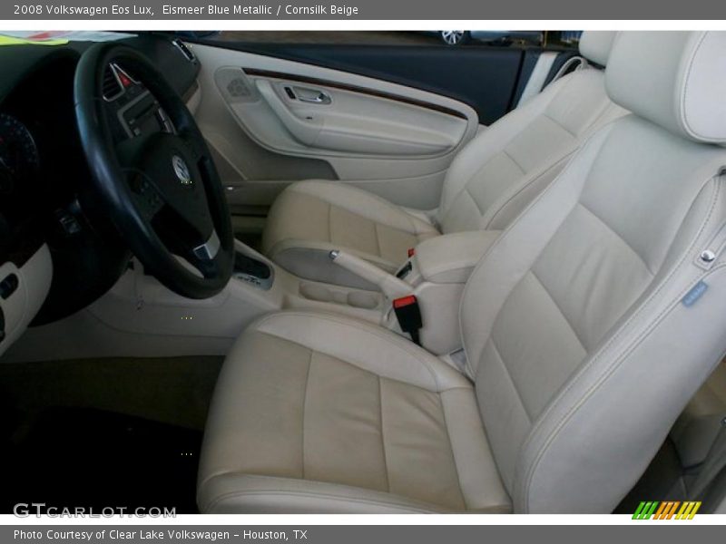 Eismeer Blue Metallic / Cornsilk Beige 2008 Volkswagen Eos Lux