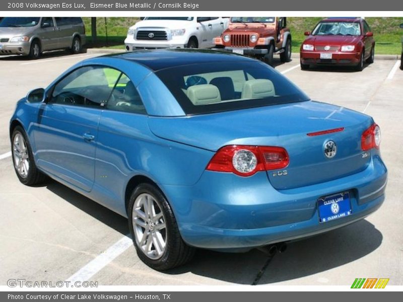 Eismeer Blue Metallic / Cornsilk Beige 2008 Volkswagen Eos Lux