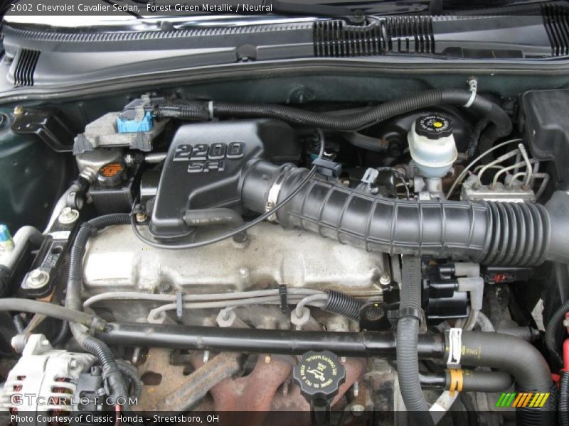 Forest Green Metallic / Neutral 2002 Chevrolet Cavalier Sedan