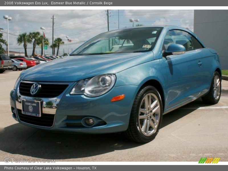 Eismeer Blue Metallic / Cornsilk Beige 2008 Volkswagen Eos Lux