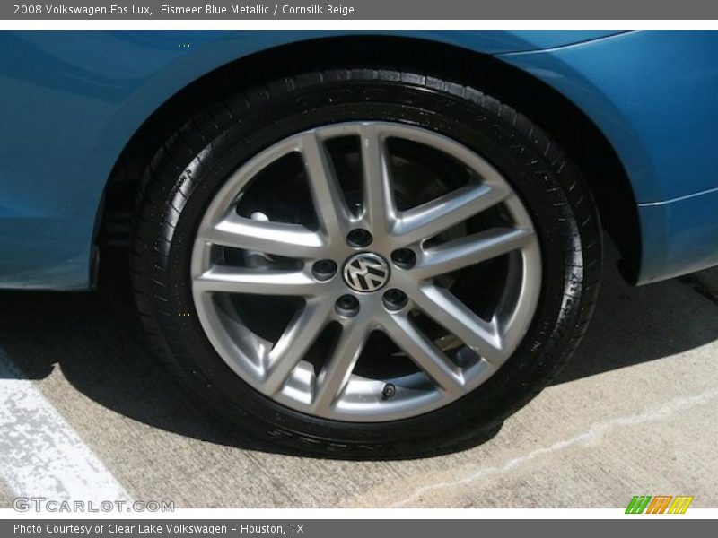 Eismeer Blue Metallic / Cornsilk Beige 2008 Volkswagen Eos Lux