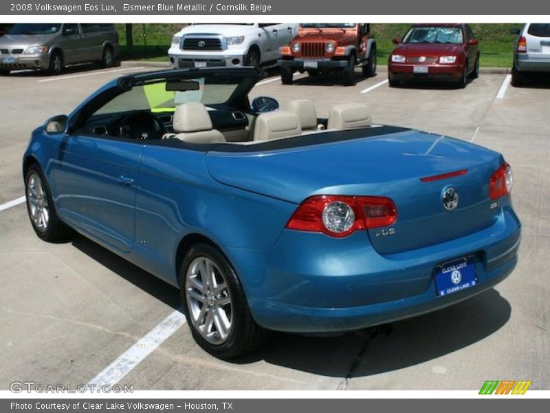 Eismeer Blue Metallic / Cornsilk Beige 2008 Volkswagen Eos Lux