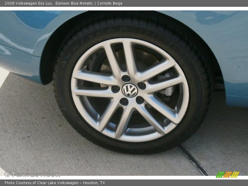 Eismeer Blue Metallic / Cornsilk Beige 2008 Volkswagen Eos Lux