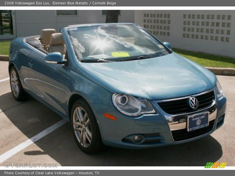 Eismeer Blue Metallic / Cornsilk Beige 2008 Volkswagen Eos Lux