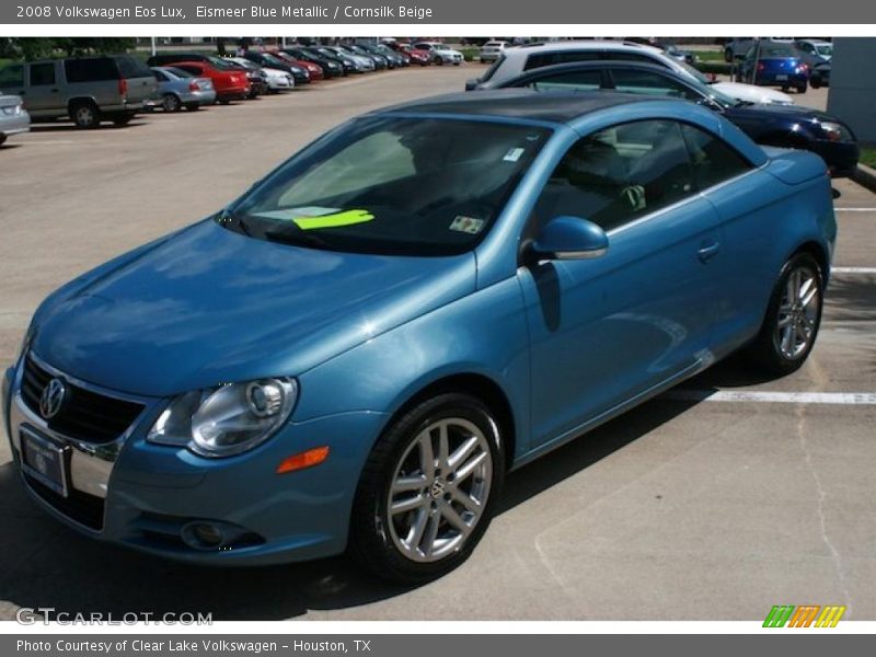 Eismeer Blue Metallic / Cornsilk Beige 2008 Volkswagen Eos Lux