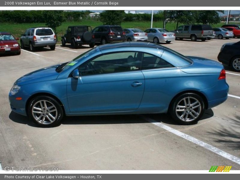 Eismeer Blue Metallic / Cornsilk Beige 2008 Volkswagen Eos Lux