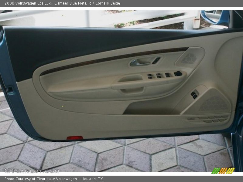 Eismeer Blue Metallic / Cornsilk Beige 2008 Volkswagen Eos Lux