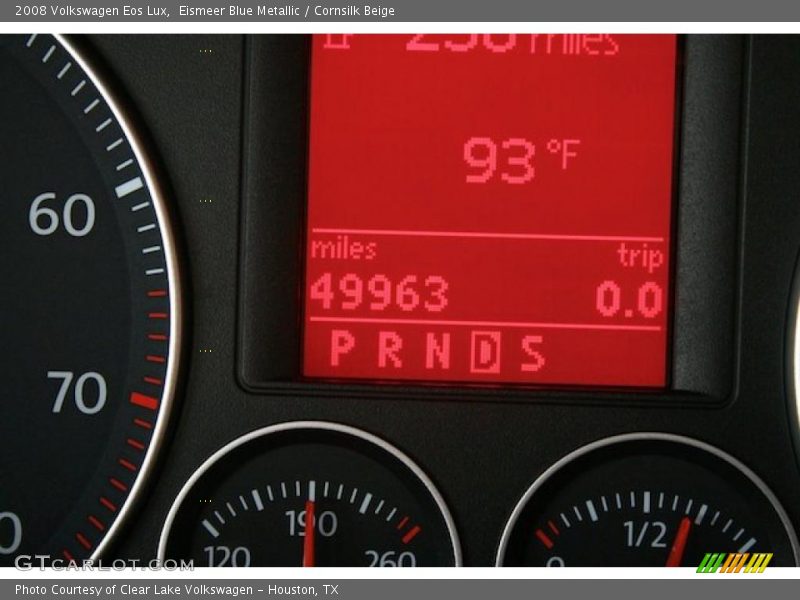 Eismeer Blue Metallic / Cornsilk Beige 2008 Volkswagen Eos Lux
