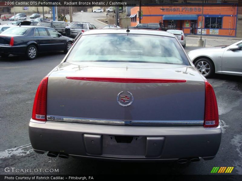 Radiant Bronze Metallic / Cashmere 2006 Cadillac DTS Performance