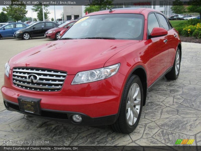 Laser Red / Brick/Black 2003 Infiniti FX 45 AWD