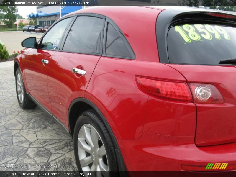 Laser Red / Brick/Black 2003 Infiniti FX 45 AWD
