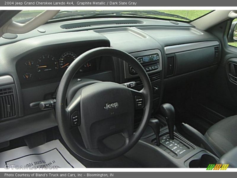 Graphite Metallic / Dark Slate Gray 2004 Jeep Grand Cherokee Laredo 4x4