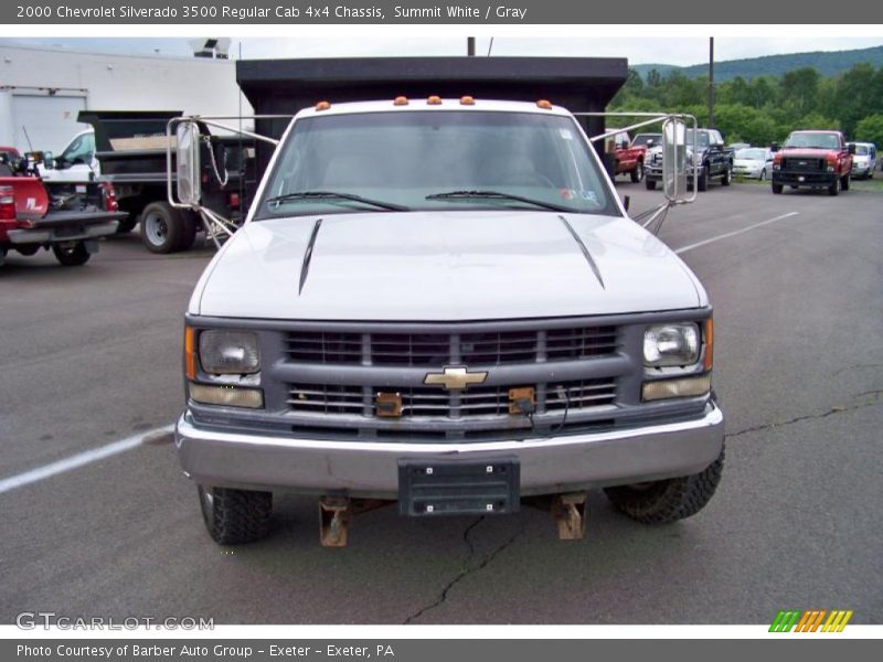 Summit White / Gray 2000 Chevrolet Silverado 3500 Regular Cab 4x4 Chassis