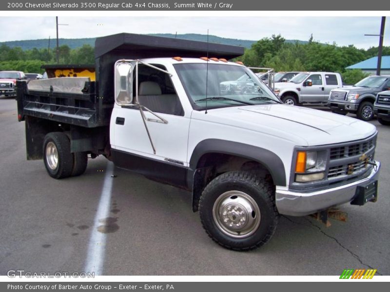 Summit White / Gray 2000 Chevrolet Silverado 3500 Regular Cab 4x4 Chassis