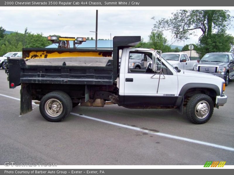 Summit White / Gray 2000 Chevrolet Silverado 3500 Regular Cab 4x4 Chassis