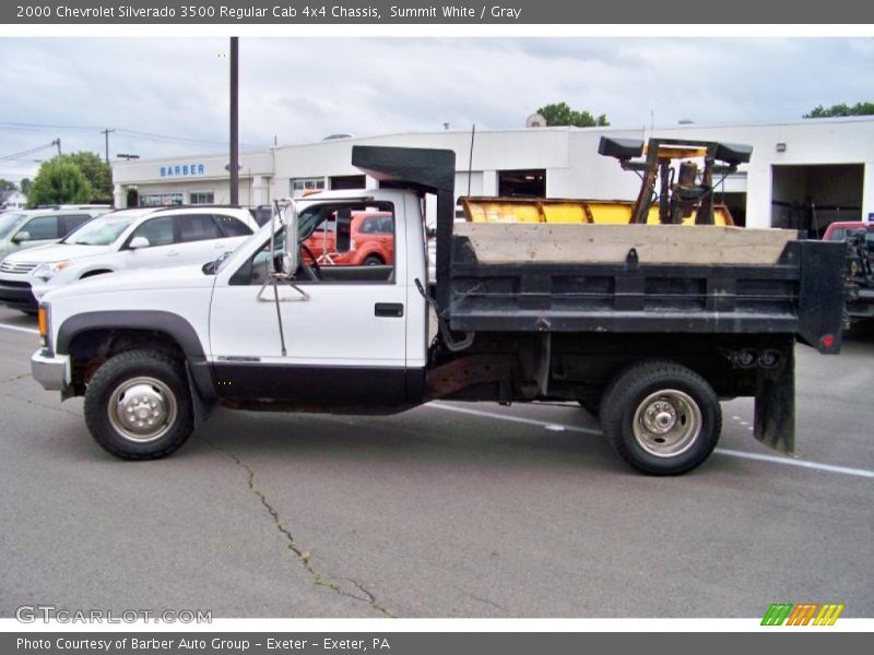 Summit White / Gray 2000 Chevrolet Silverado 3500 Regular Cab 4x4 Chassis