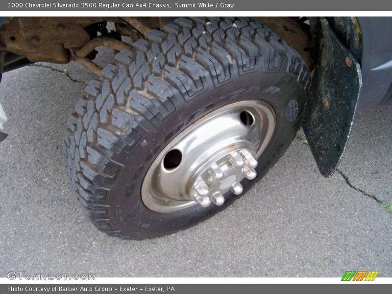 Summit White / Gray 2000 Chevrolet Silverado 3500 Regular Cab 4x4 Chassis