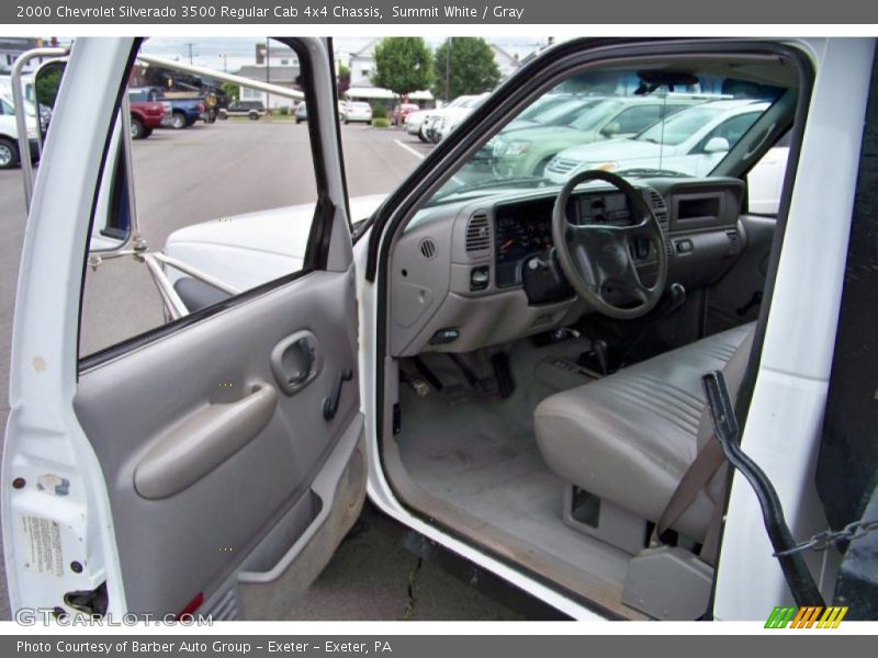 Summit White / Gray 2000 Chevrolet Silverado 3500 Regular Cab 4x4 Chassis