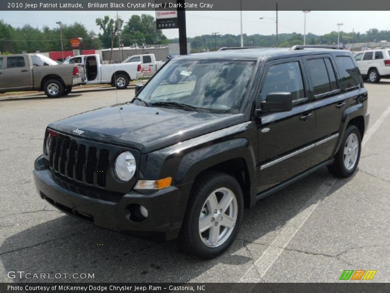 Brilliant Black Crystal Pearl / Dark Slate Gray 2010 Jeep Patriot Latitude