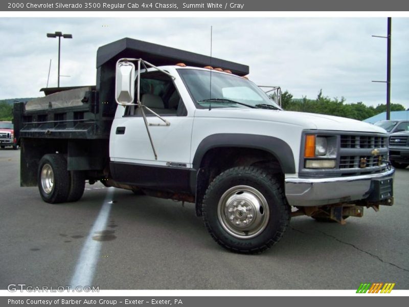 Summit White / Gray 2000 Chevrolet Silverado 3500 Regular Cab 4x4 Chassis