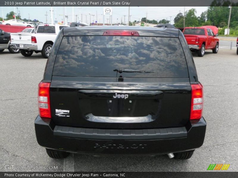Brilliant Black Crystal Pearl / Dark Slate Gray 2010 Jeep Patriot Latitude