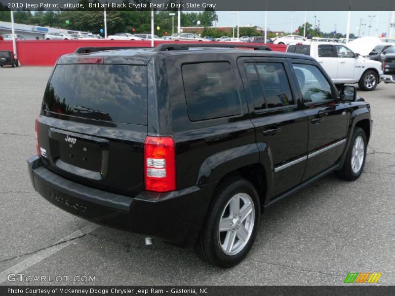 Brilliant Black Crystal Pearl / Dark Slate Gray 2010 Jeep Patriot Latitude